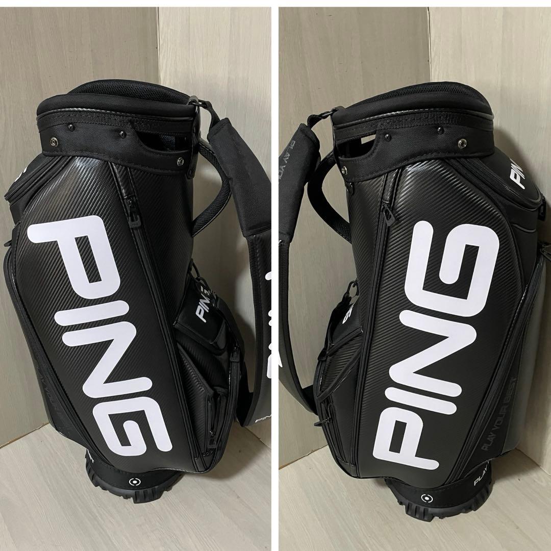 (極上品) ＰI N G ピン　ツアーライトキャディバック　スタッフバッグ　黒