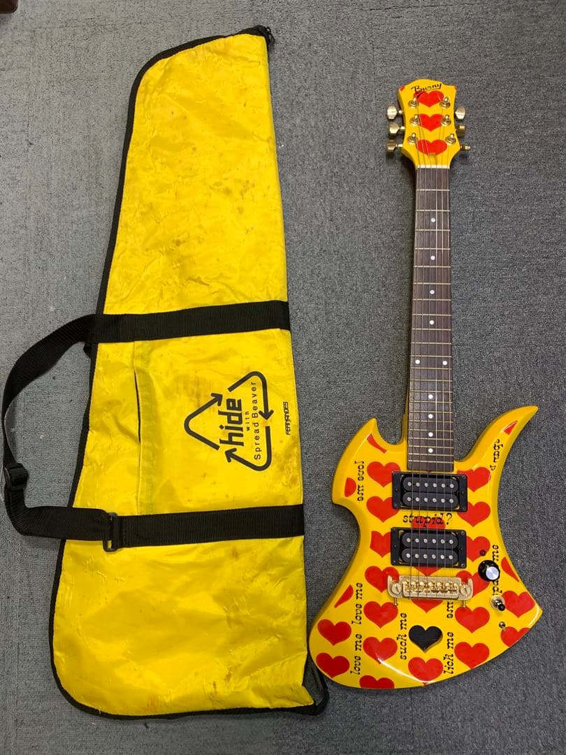 【中古】ミニエレキギター フェルナンデス YH-JR hide ソフトケース付