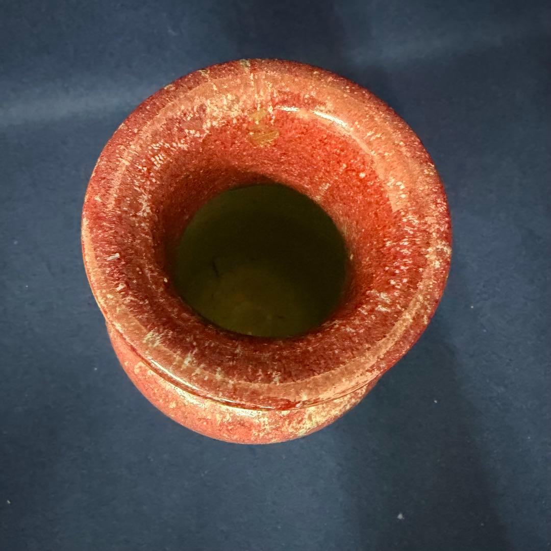 辰砂 花器 花瓶 壺 唐物 中国古美術 時代 古玩 当時物 旧家 蔵出 骨董品