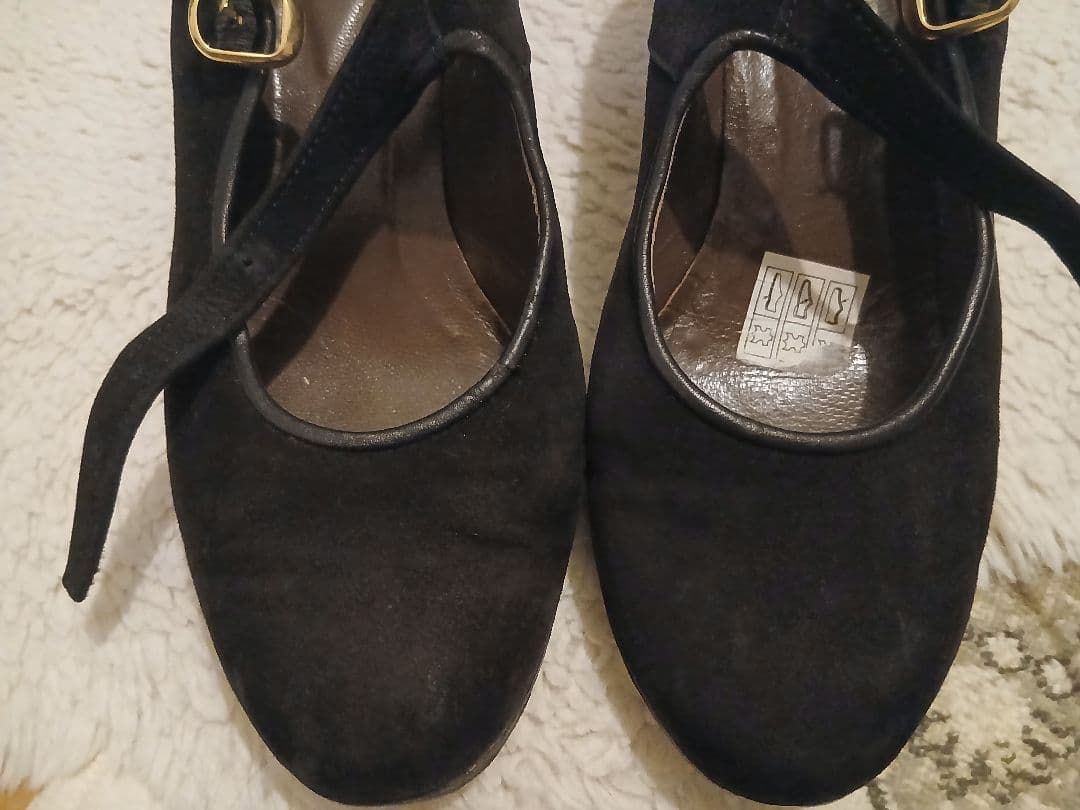 フラメンコシューズ　ガジャルド5.1/2　スエード黒