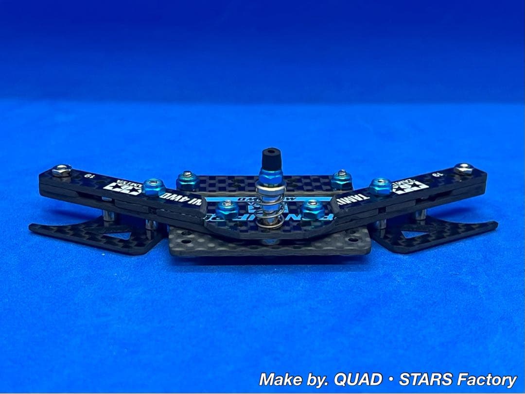 【ミニ四駆・MS用】1軸リヤアンカー　J-CUP2021／カーボン　19mm対応