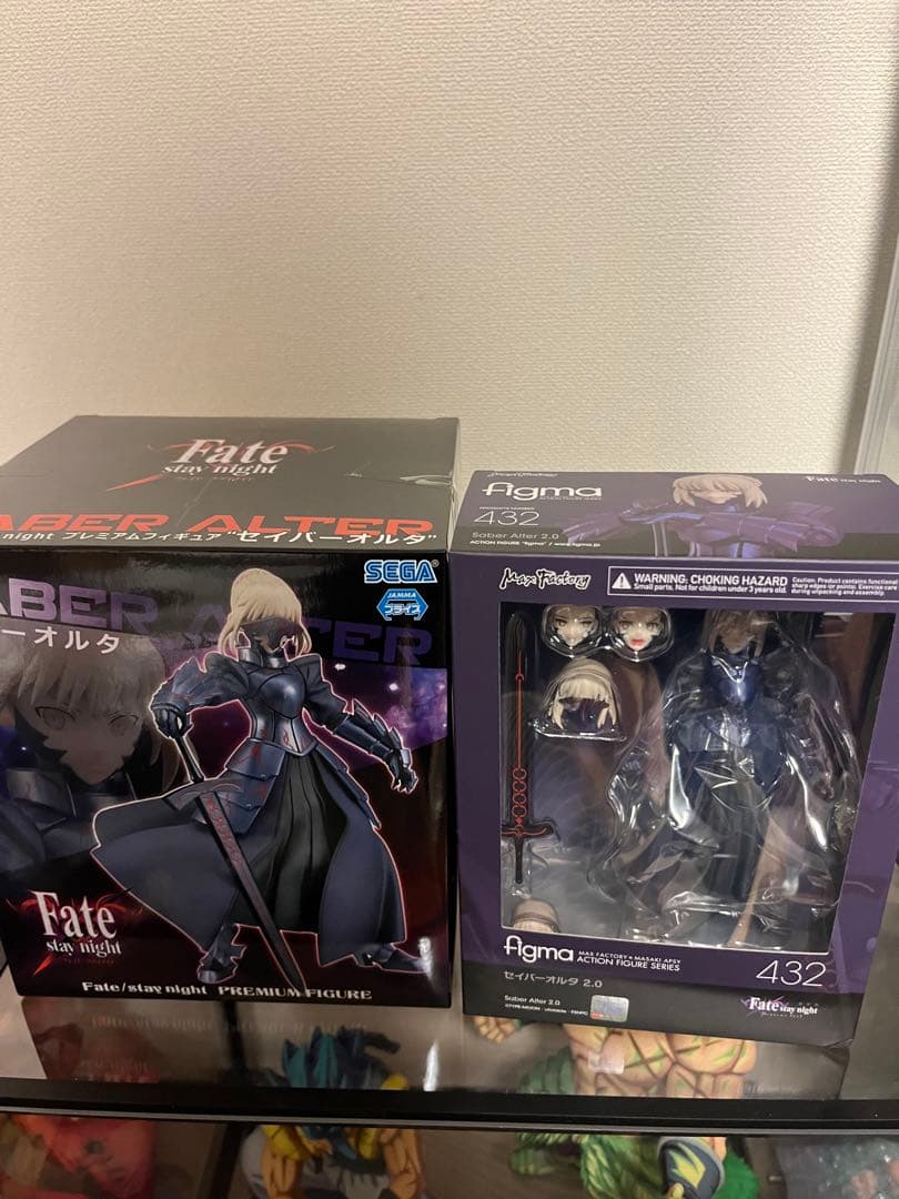 figma 432 Fateフィギュア　セイバーオルタ 2.0 プライズ　セット
