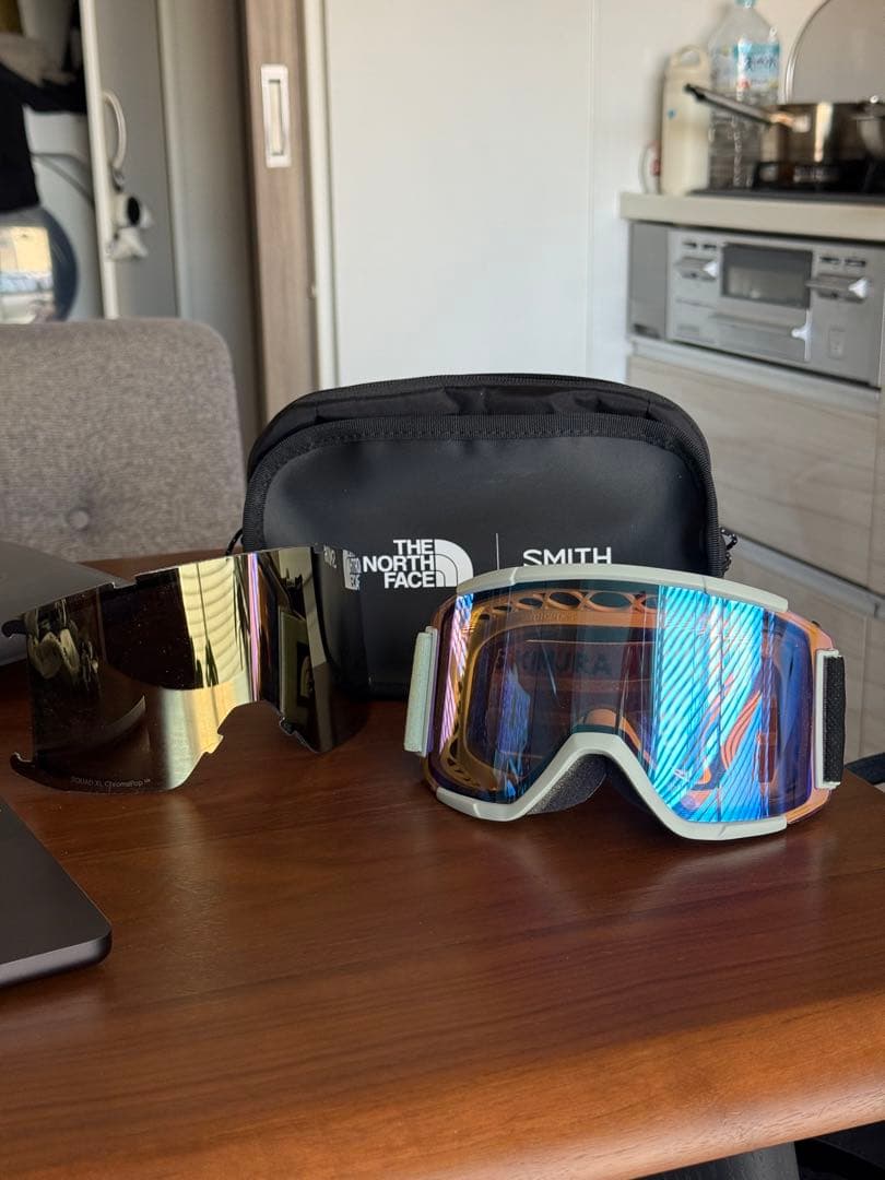 SMITH x North Face スキーゴーグル 収納ケース付き