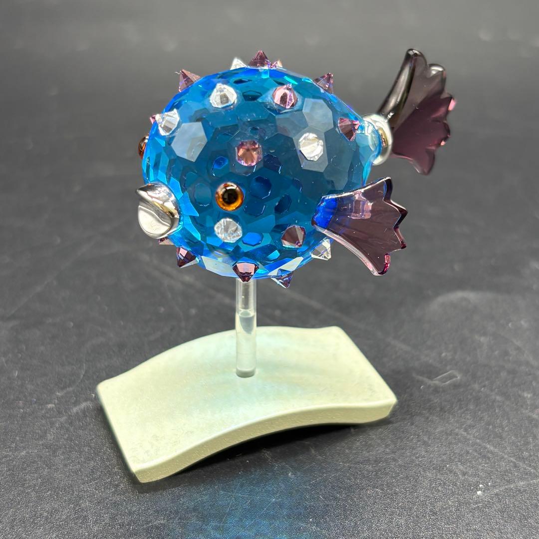 箱付き　スワロフスキー　 ハリセンボン置物 オブジェ 南海の魚達　 no.175