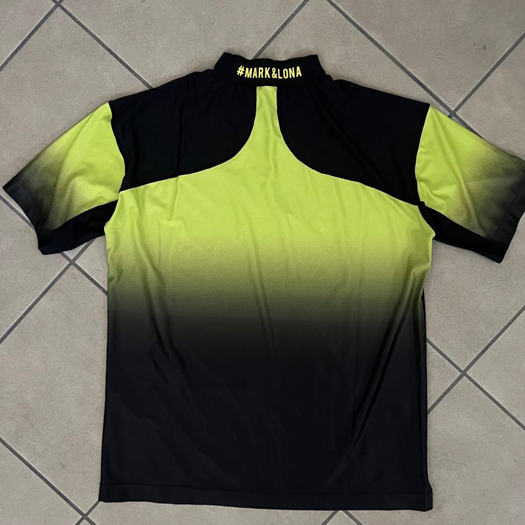 MARK&LONA マークアンドロナ　グラデーション　モックネック　半袖シャツ
