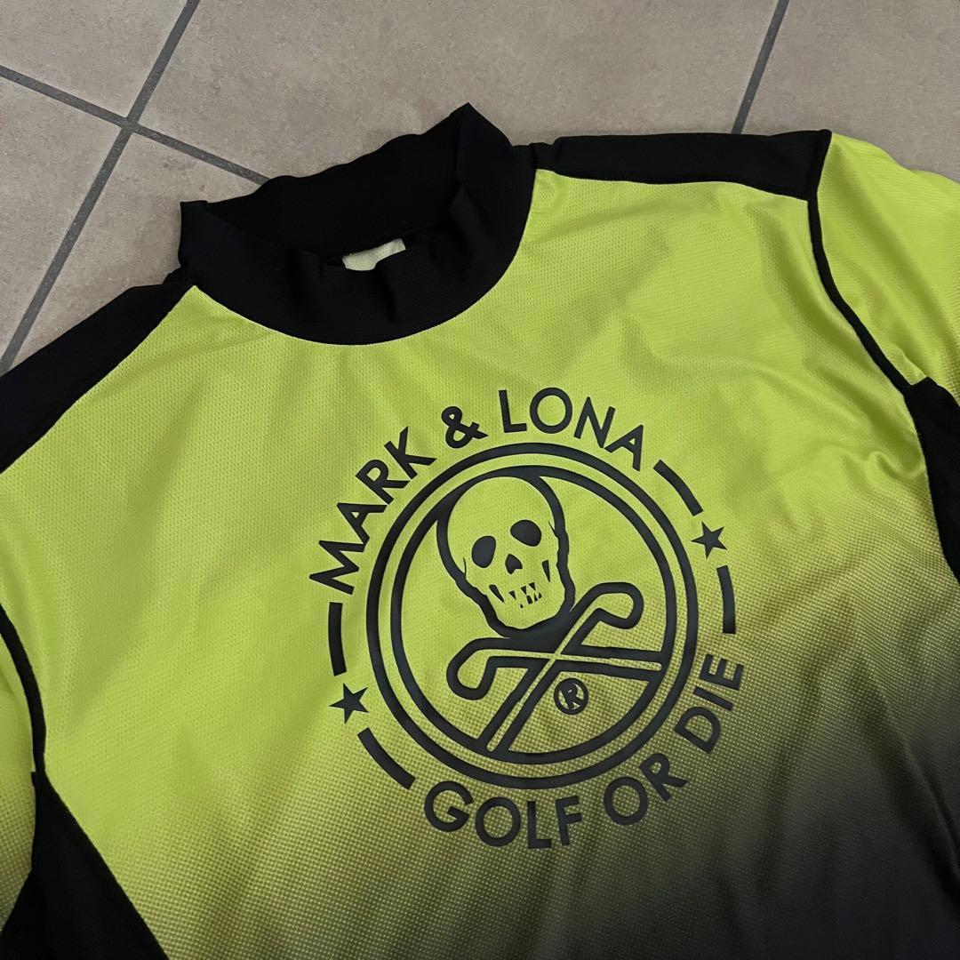 MARK&LONA マークアンドロナ　グラデーション　モックネック　半袖シャツ