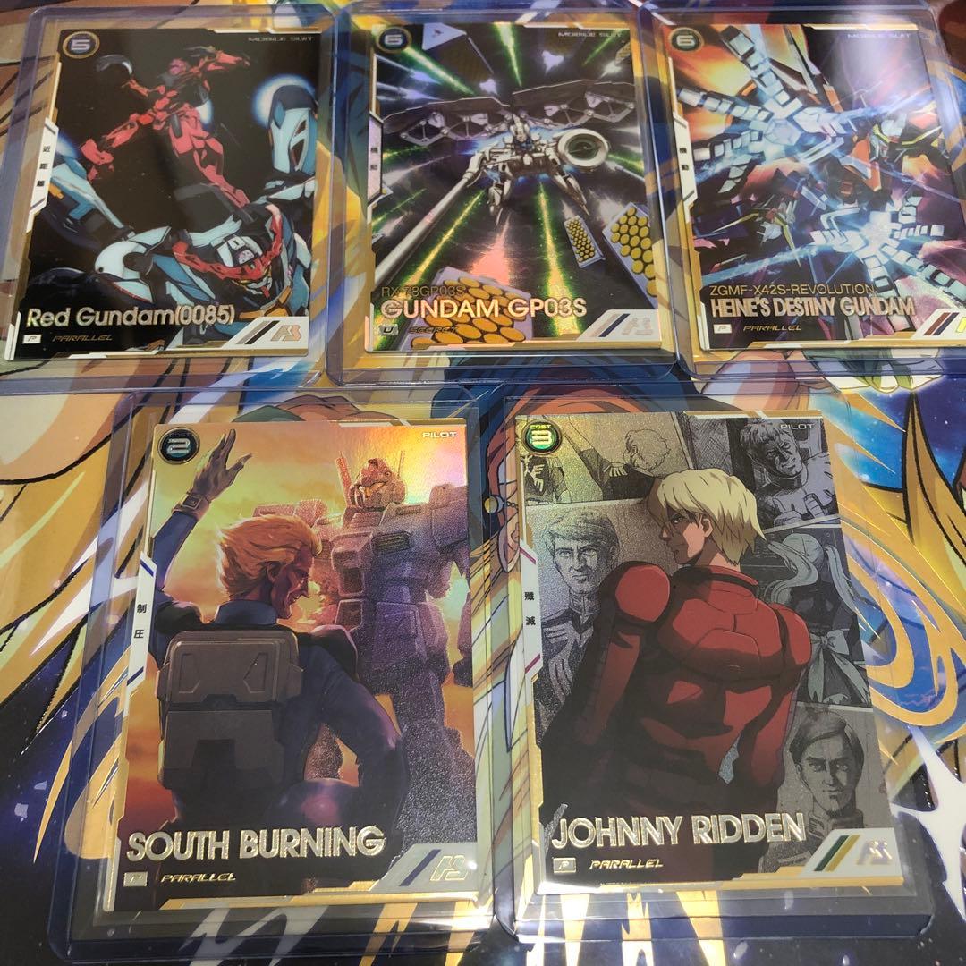 ガンダムアーセナルベース　FQ1弾　パラレル　5枚セット　試作3号機　サウス