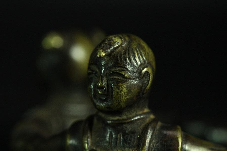 茶道具 唐物 三唐子 蓋置 時代物(K-A824)