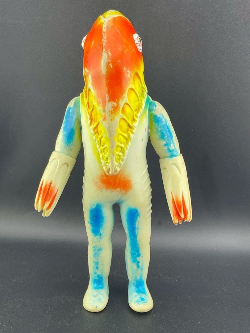 【中古品】メトロン星人　当時物ブルマァク　ソフビ　円谷プロ　マルサン　円谷プロ