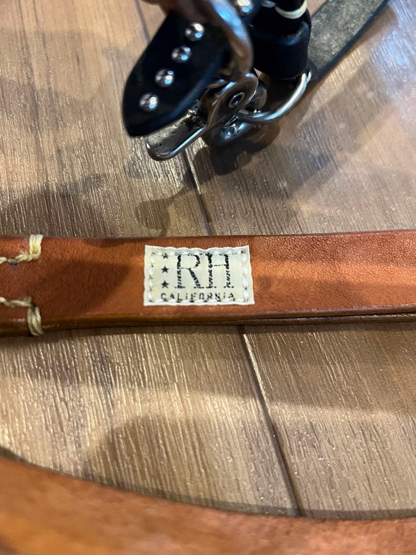 ronherman ロンハーマン スタッズ付きレザーリードと首輪セット 小型犬用