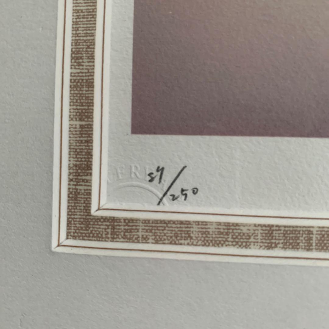 牧野千穂　版画（ジクレー）　題名 「ヨハンの羊」