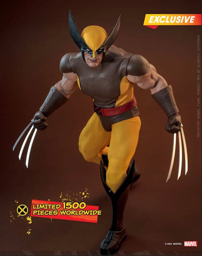 新品 炎スタジオ ウルヴァリン ブラウンスーツ マーベル・コミック ホットトイズ