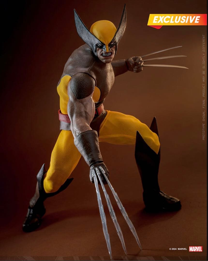 新品 炎スタジオ ウルヴァリン ブラウンスーツ マーベル・コミック ホットトイズ