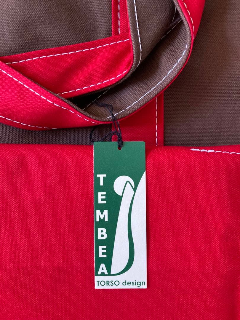 【ネルピエロッ】TEMBEA キャリーバッグ Mサイズ ブラウン/レッド