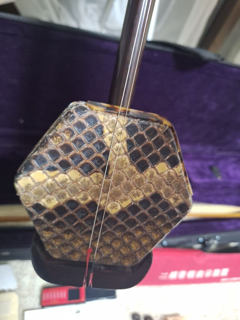 古月琴坊 紅木二胡 ER-400 初心者向けセット ケース・弓・付属品付き