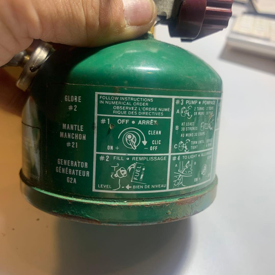 コールマン222A 01/84製カナダグリーン