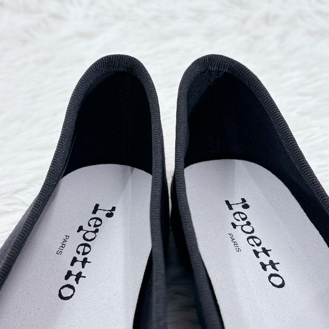 未使用級 レペット バレエシューズ リボン ブラック 黒