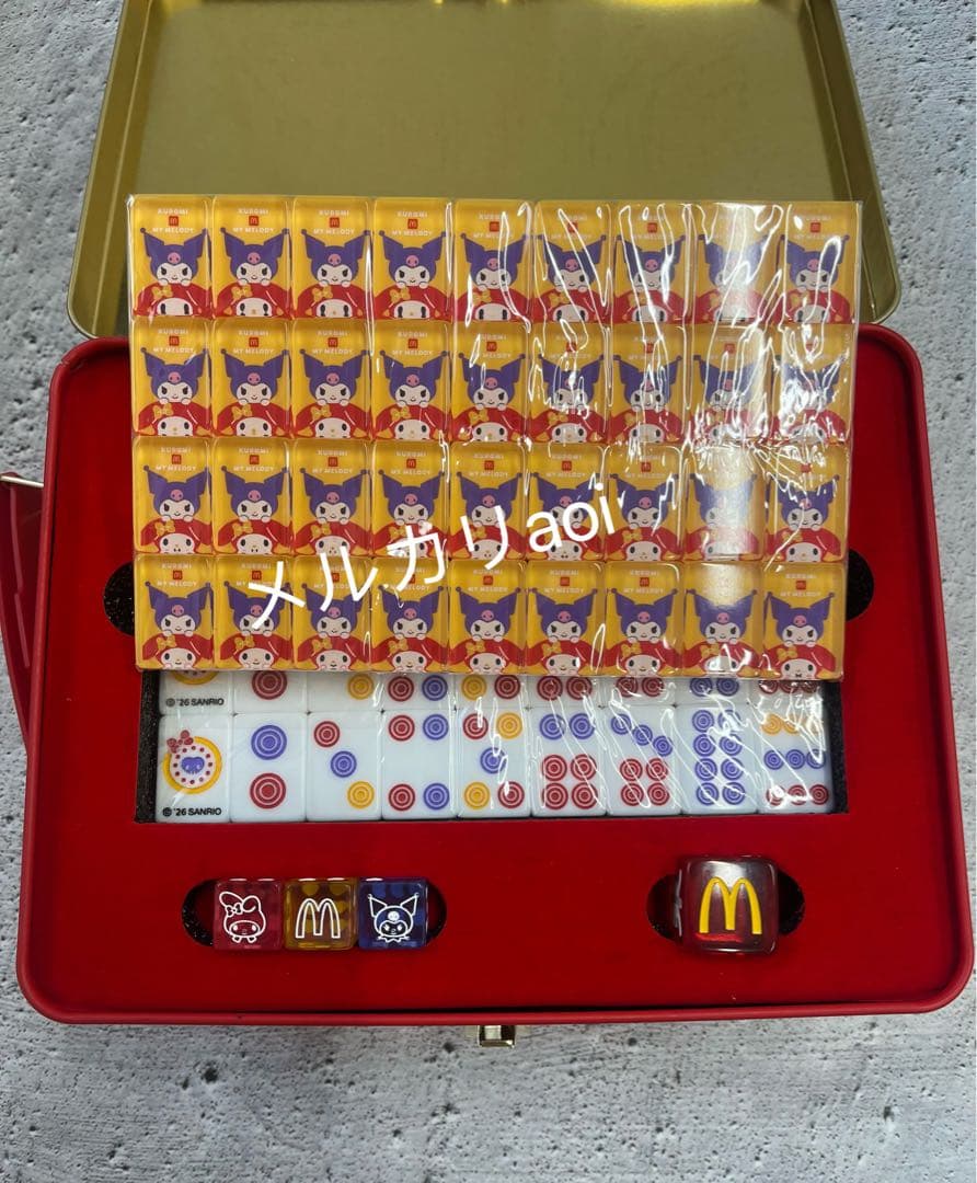 マクドナルド サンリオコラボ　海外限定　マイメロディークロミ　マージャンセット