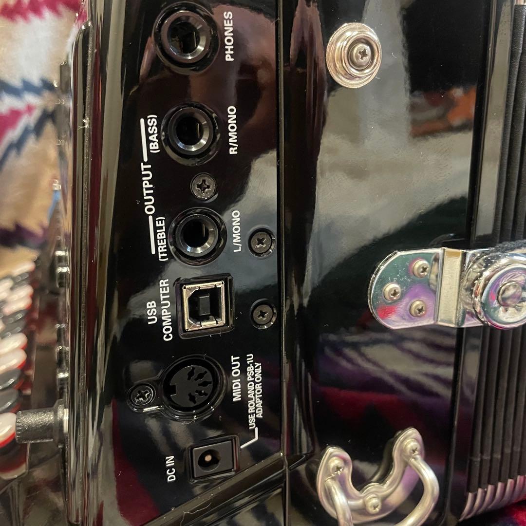 【未使用級】Roland FR-1xb ボタン式 電子アコーディオン 付属品多数