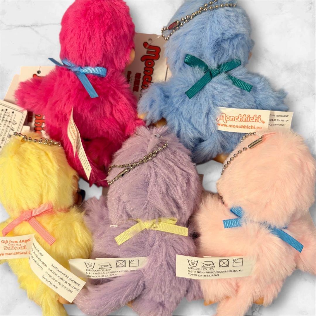 大人気！【セキグチ】モンチッチ COLORS ぬいぐるみ キーチェーン 5色レア