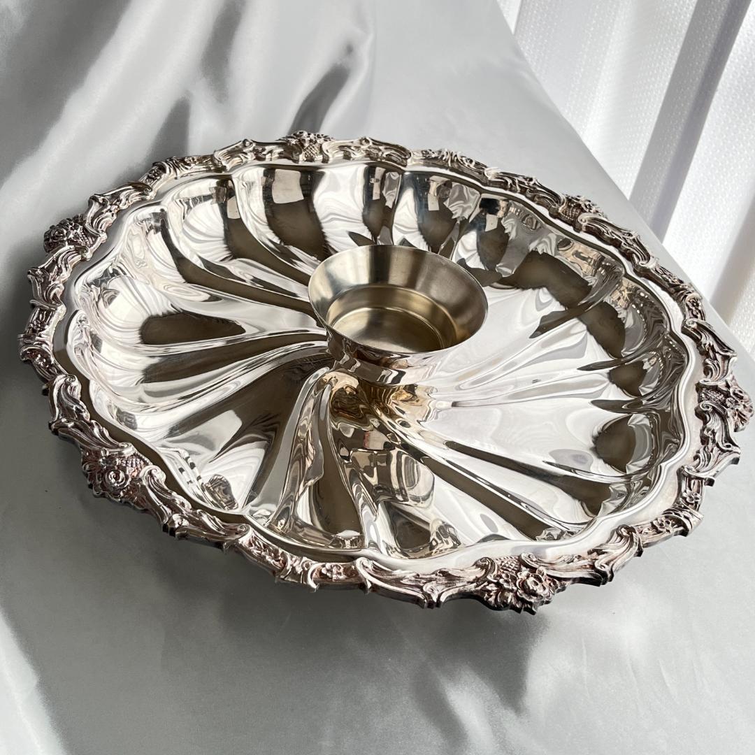 【Crown Silver Co】 オードブルサーバー 直径40cm！！