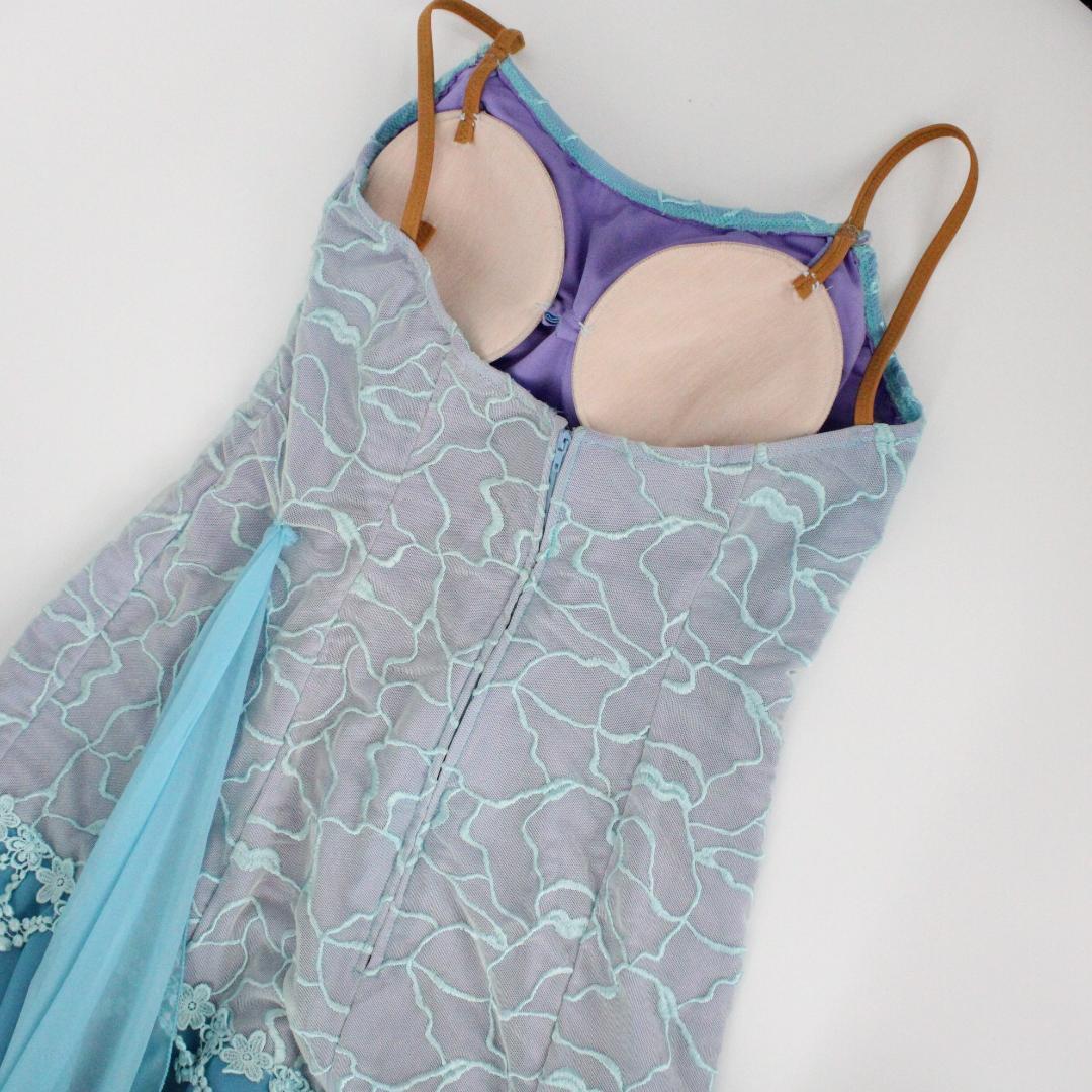 【美品 日本製 社交ダンス衣装】 TAKA DANCE タカダンス ドレス