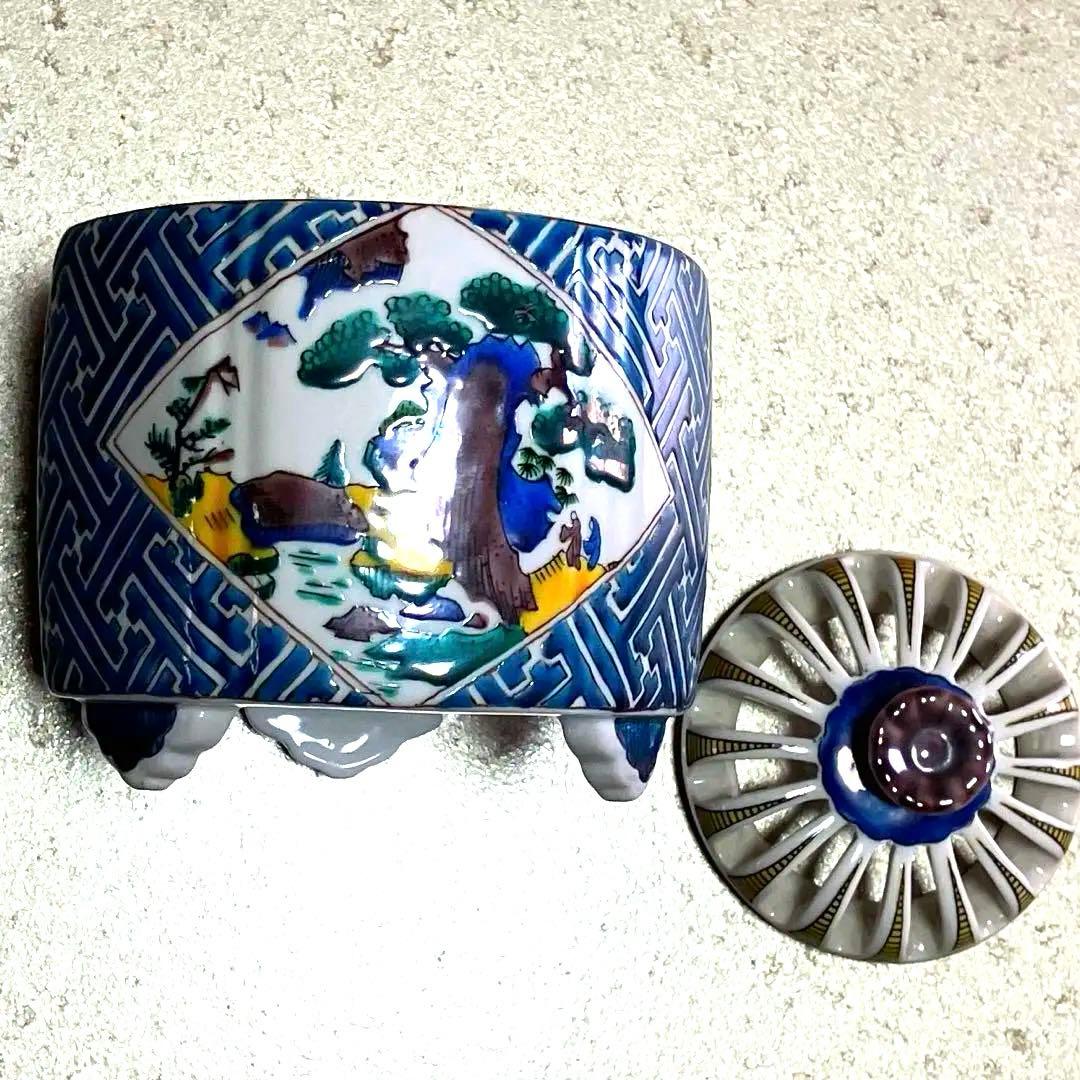 九谷焼香炉　作家物香炉