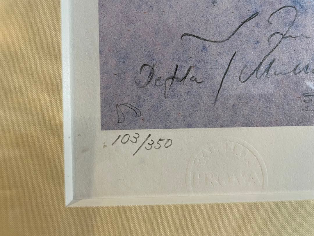 トレンツ・リャド【デフラ】リトグラフ 娘サイン入り