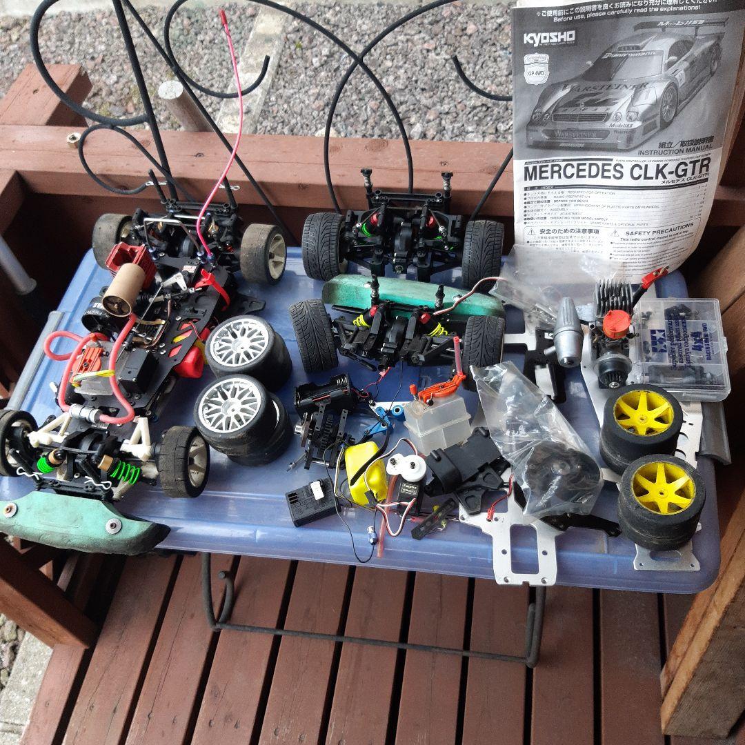 あ*あ様 ジャンク品　京商スーパー10 2台ぶん&OSエンジン 2スピードなど