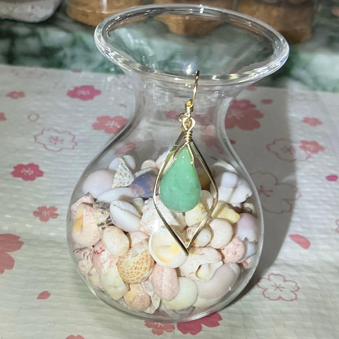 【専用】金山谷翡翠　ティアドロップピアス　14kgf ※片耳用