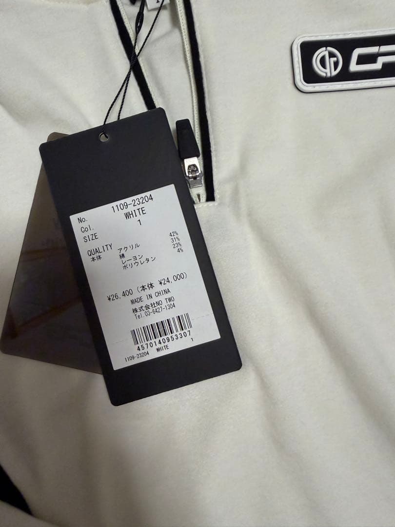 cpgハーフジップ長袖シャツ