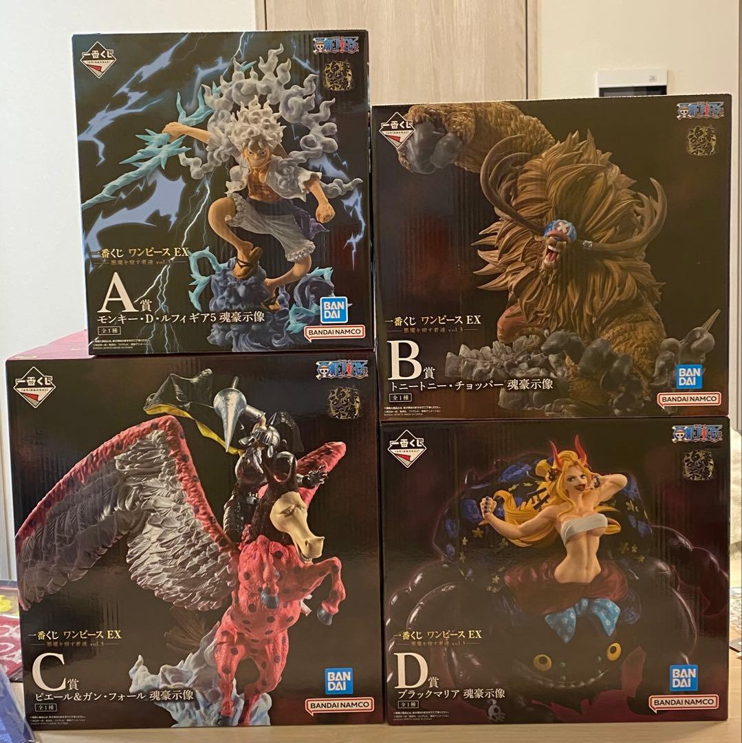 【新品】一番くじ ワンピース、悪魔を宿す者達 ABCD賞セット