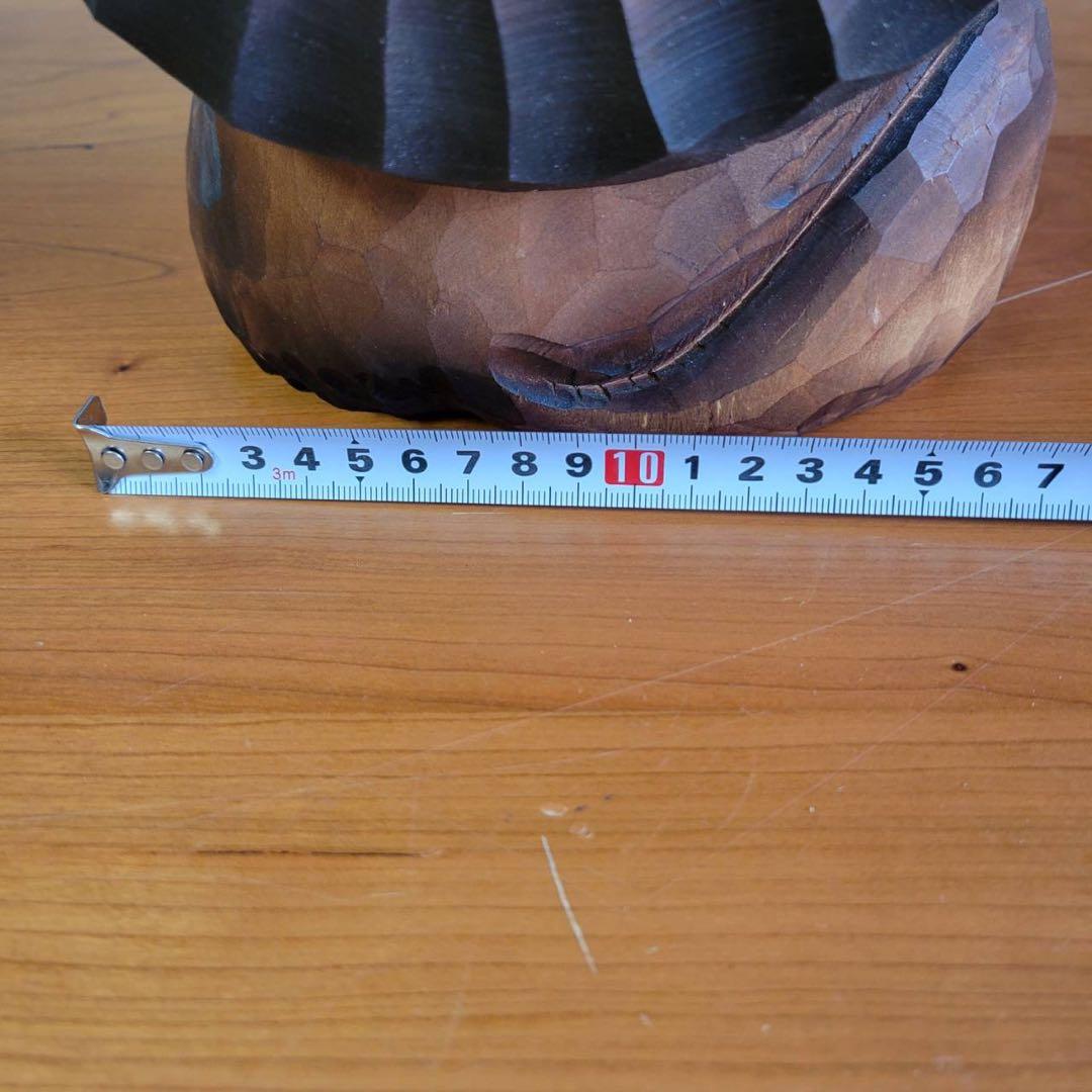 【匿名発送】木工品　たぬき　夫婦　縁起物　アンティーク　木彫り