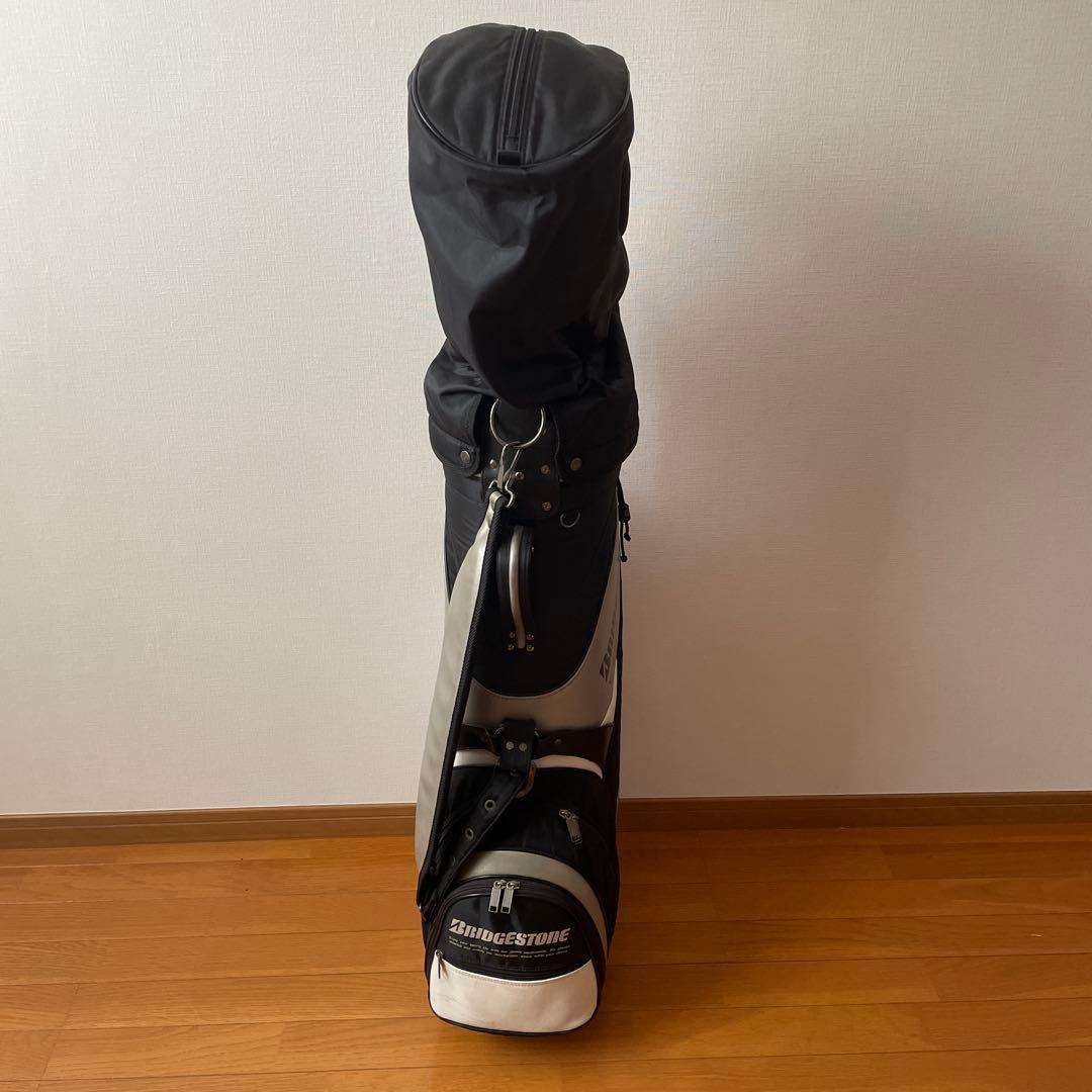 ブリヂストン キャディバッグ 黒/白 ゴルフバッグ
