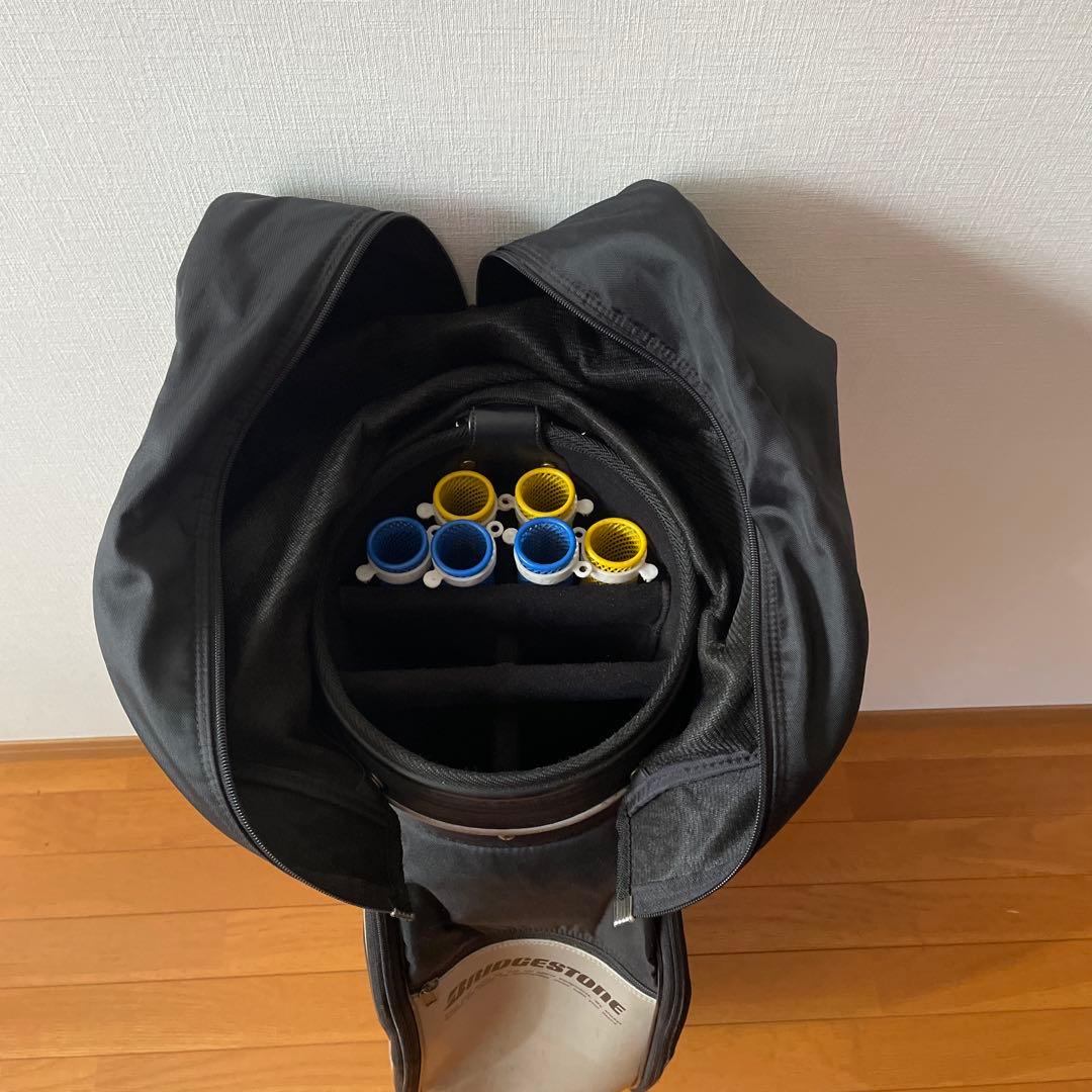 ブリヂストン キャディバッグ 黒/白 ゴルフバッグ