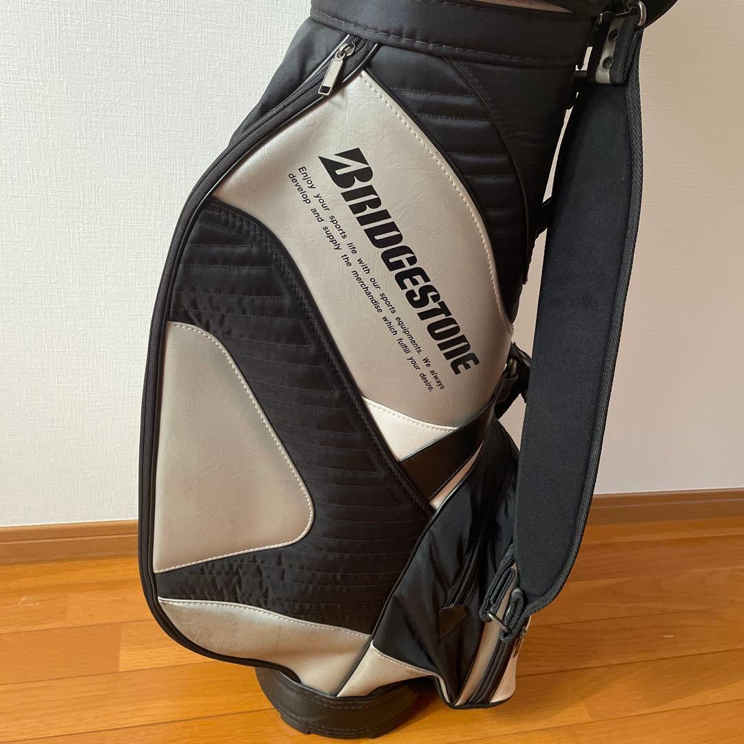 ブリヂストン キャディバッグ 黒/白 ゴルフバッグ