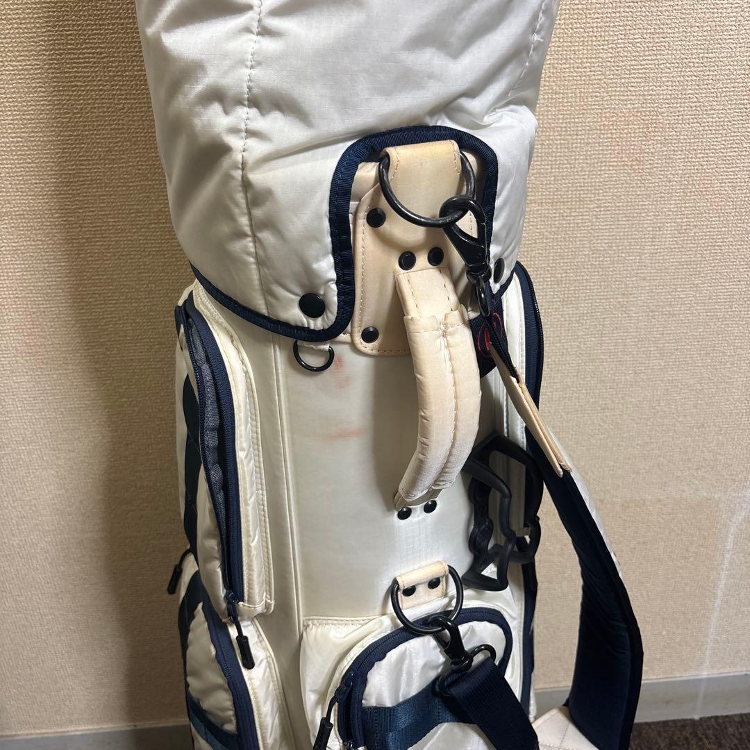 BRIEFING キャディバッグ ホワイト/ネイビー