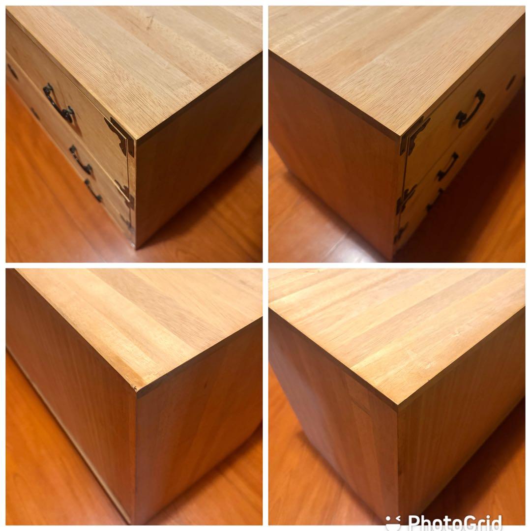 総桐箪笥｜防湿・防虫　和モダン　収納 レトロ タンス 3段