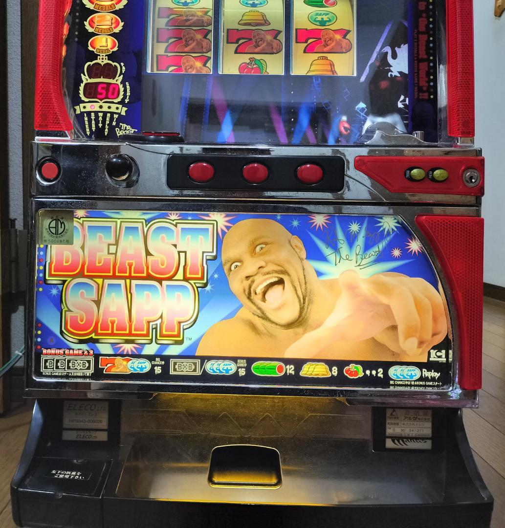 【パチスロ実機】エレコ★ビーストサップ【オートプレイ付不要機付】４号機
