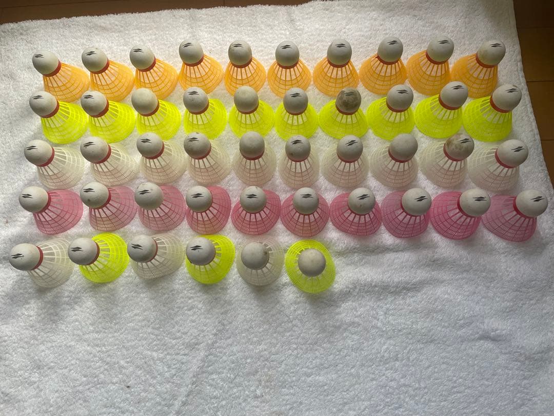 1人でも出来る！　バッティング練習用スピードシャトル40P 46個セット