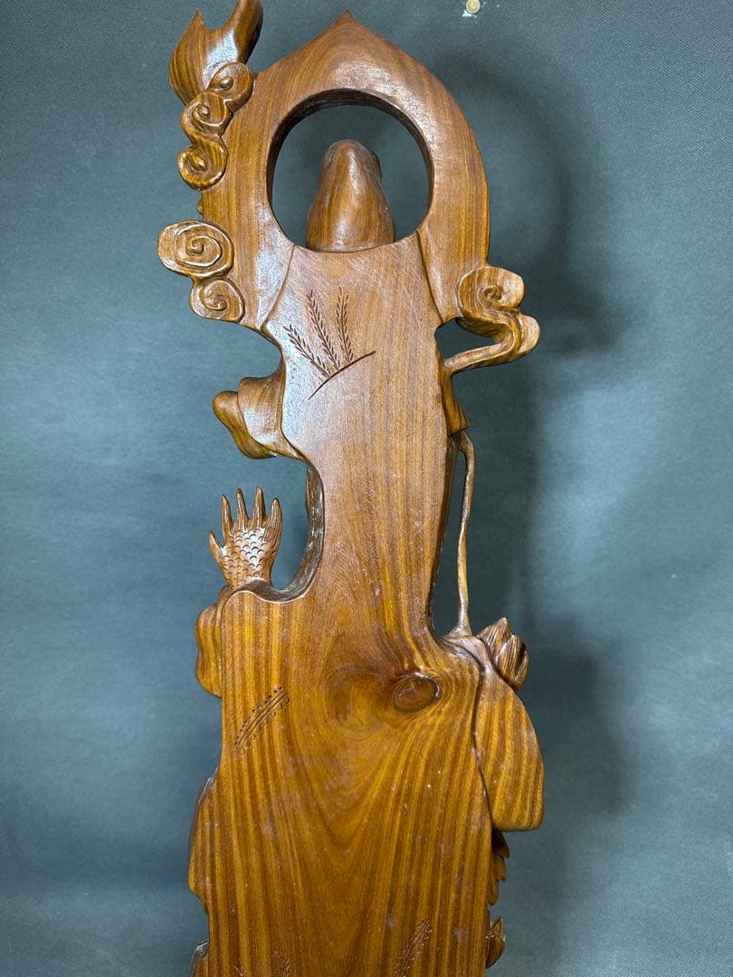 绿檀　白檀　観音　木彫り　仏教美術　仏像 骨董 木像　木製　仏教　密教　置物