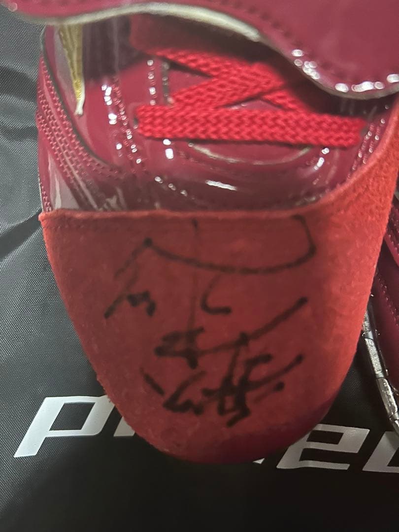 本日限定値下げ　楽天　青山浩二　SSK 赤 スパイク 直筆サイン入り　野球