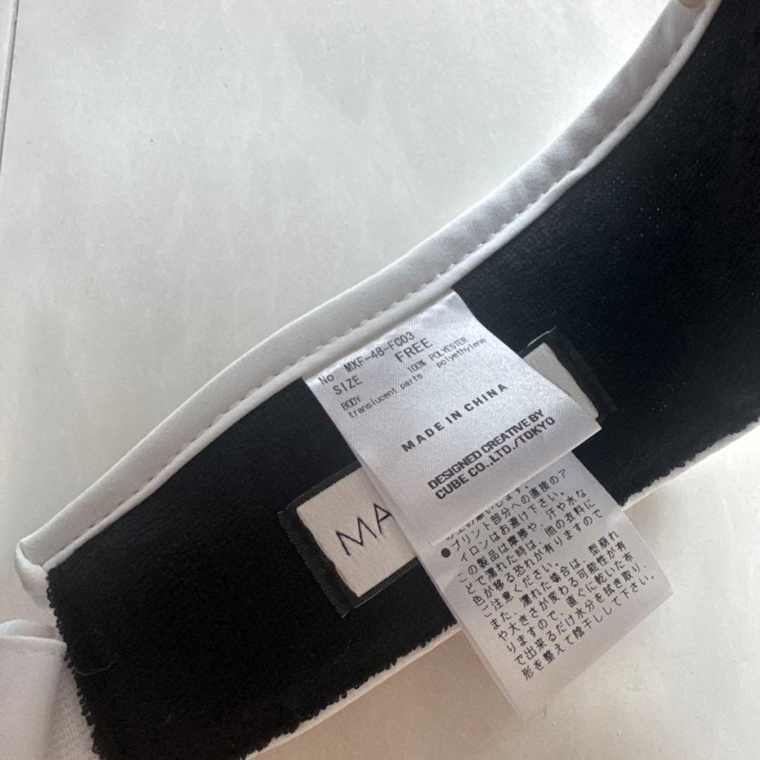 マークアンドロナ ホワイト バイザー