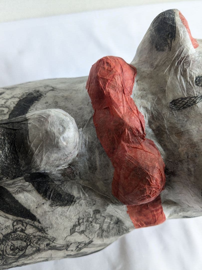 shinko 毘沙門天 虎 張り子 大場咲子