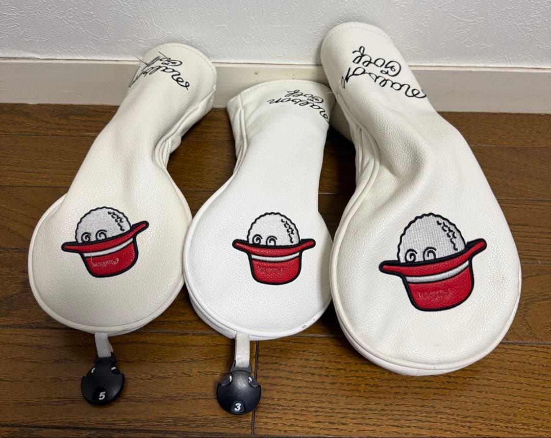 Malbon Golf スタンド付キャディバッグフード２個➕ヘッドカバー3個付