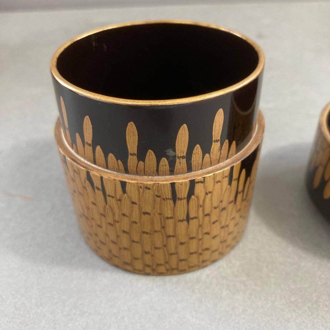 茶道具　￼棗　楽只斎好　木賊面中次　葆光斎書付　共箱　S103NT