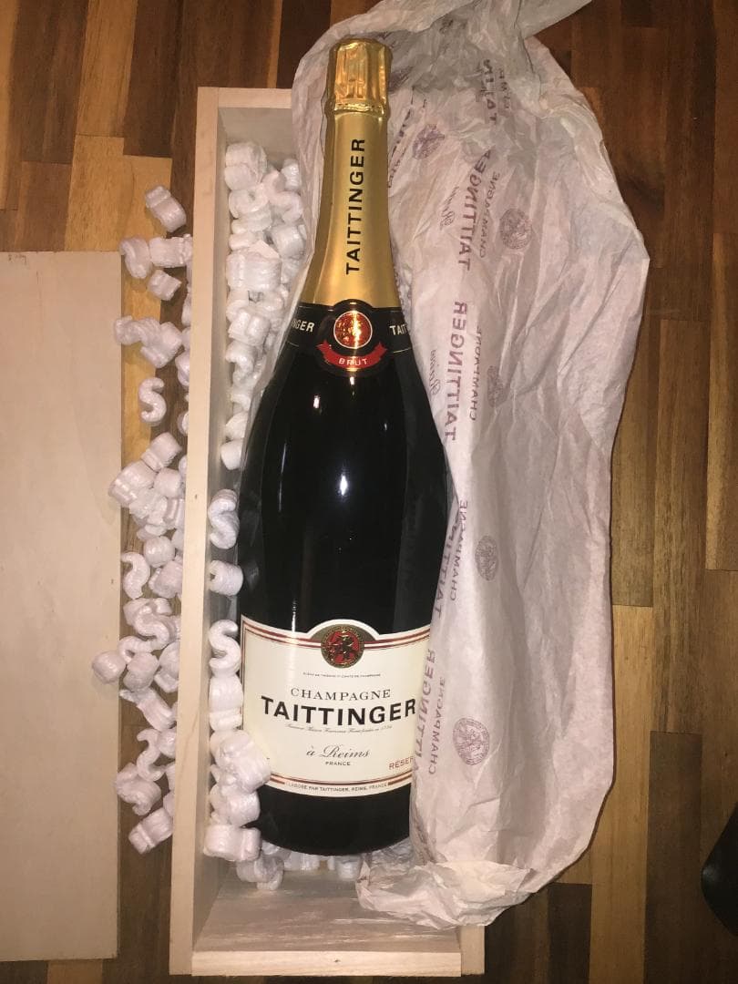 Xmas 木箱Wマグナム 3L　シャンパン【テタンジェ ブリュット レゼルブ 】