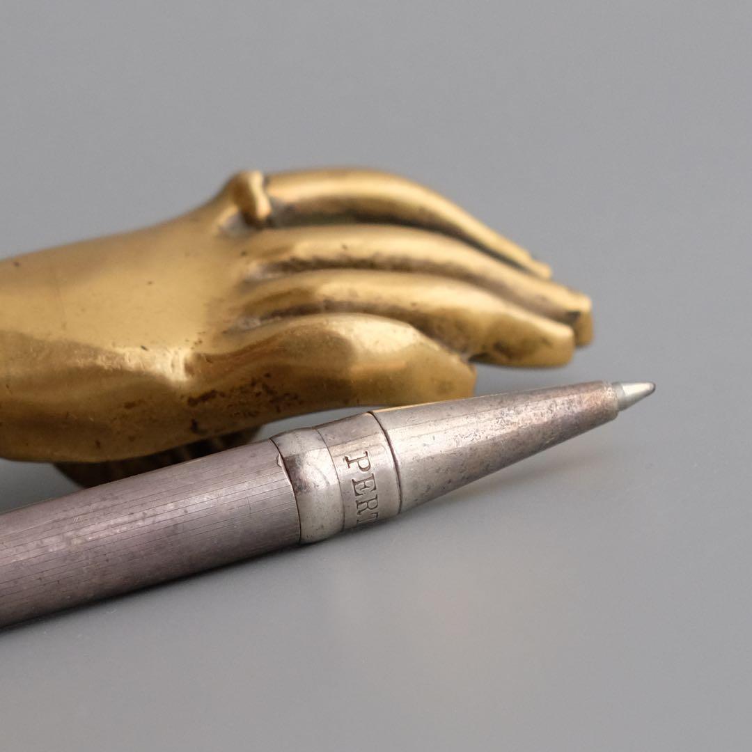 1970年 イタリア製925純銀製ノック式ボールペン、PERTEGAZ