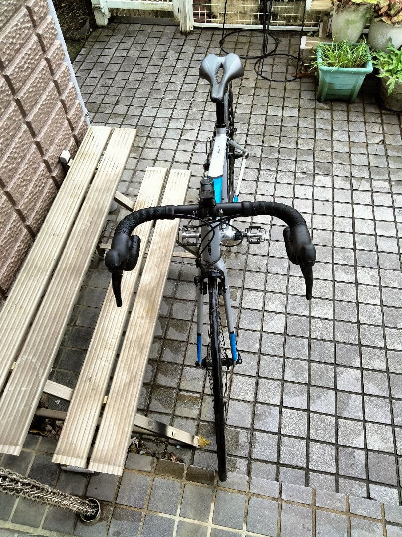 引取限定　TREK domane　シルバー　ブルー　サイズ５２ｃｍ