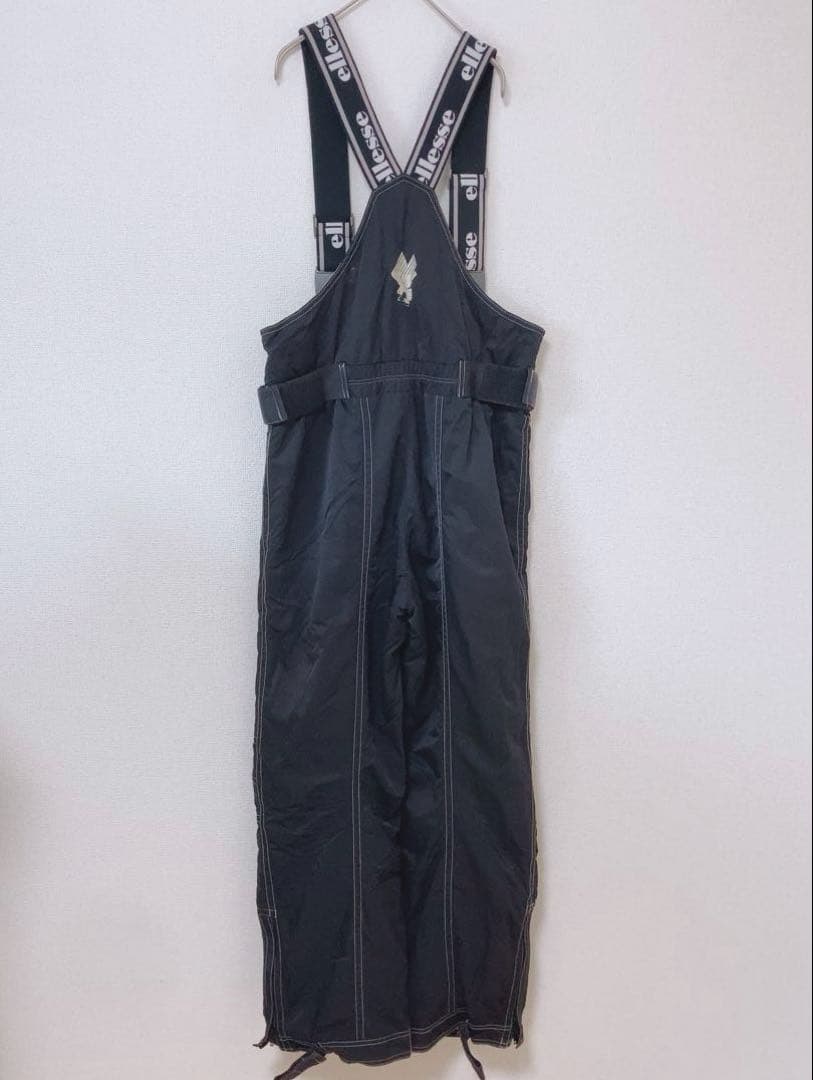 エレッセ⭕️スノボスーツ　ジャンプスーツ　スキー　つなぎ　希少　黒　ellesse